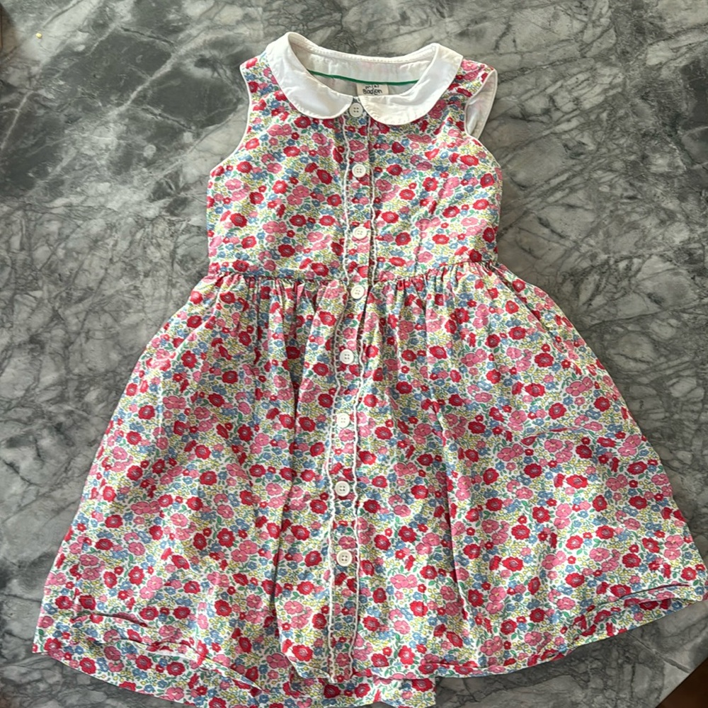 Girls Mini Boden Floral Dress